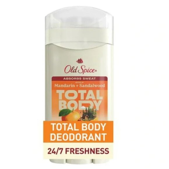 Old Spice Total Body mandarin sandalwood aluminum free Deodorant sensitive 3 0z - Picture 3 of 3